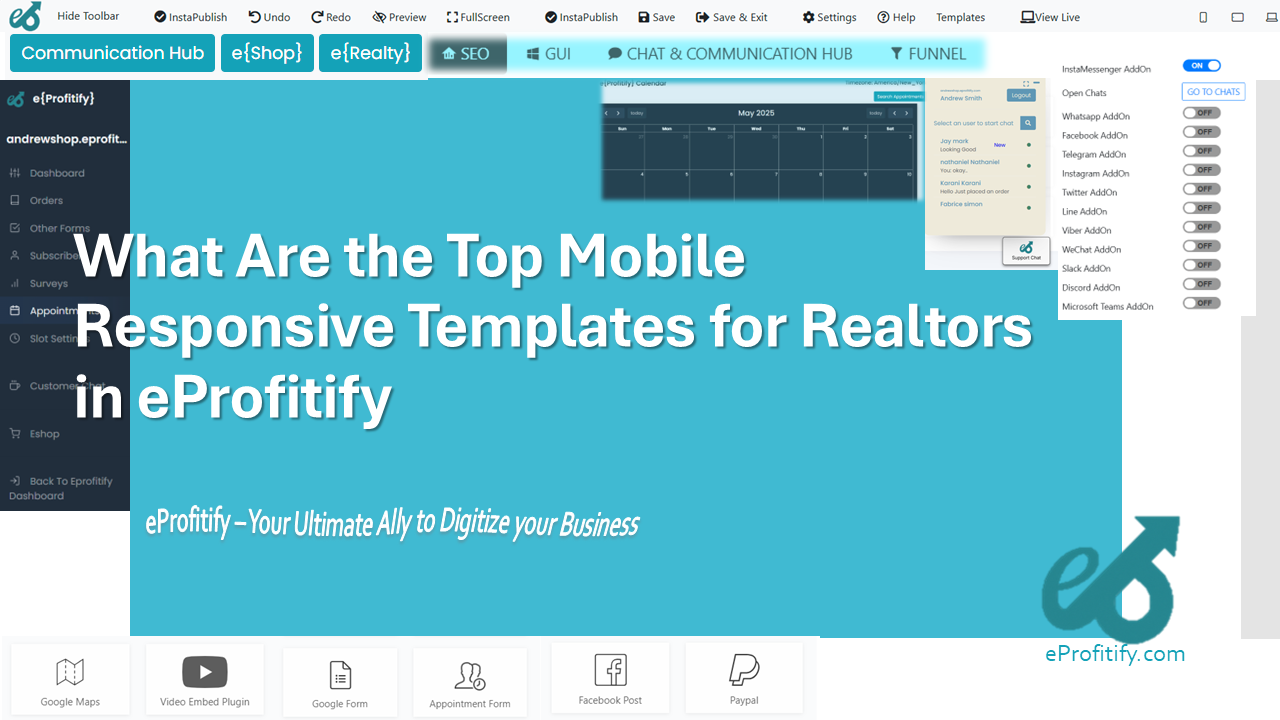 What Are the Top Mobile Responsive Templates for Realtors in eProfitify